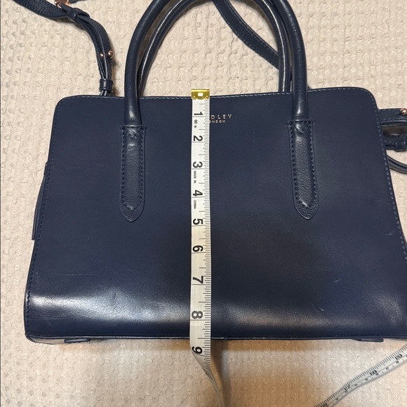 Radley London Navy Blue Leather Handbag - Picture 16 of 16